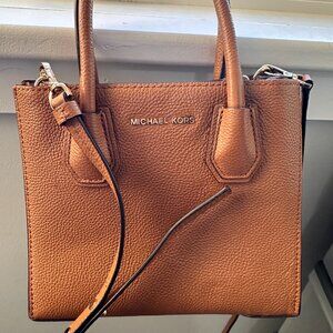Michael Kors small tote bag, interior pocket, brown